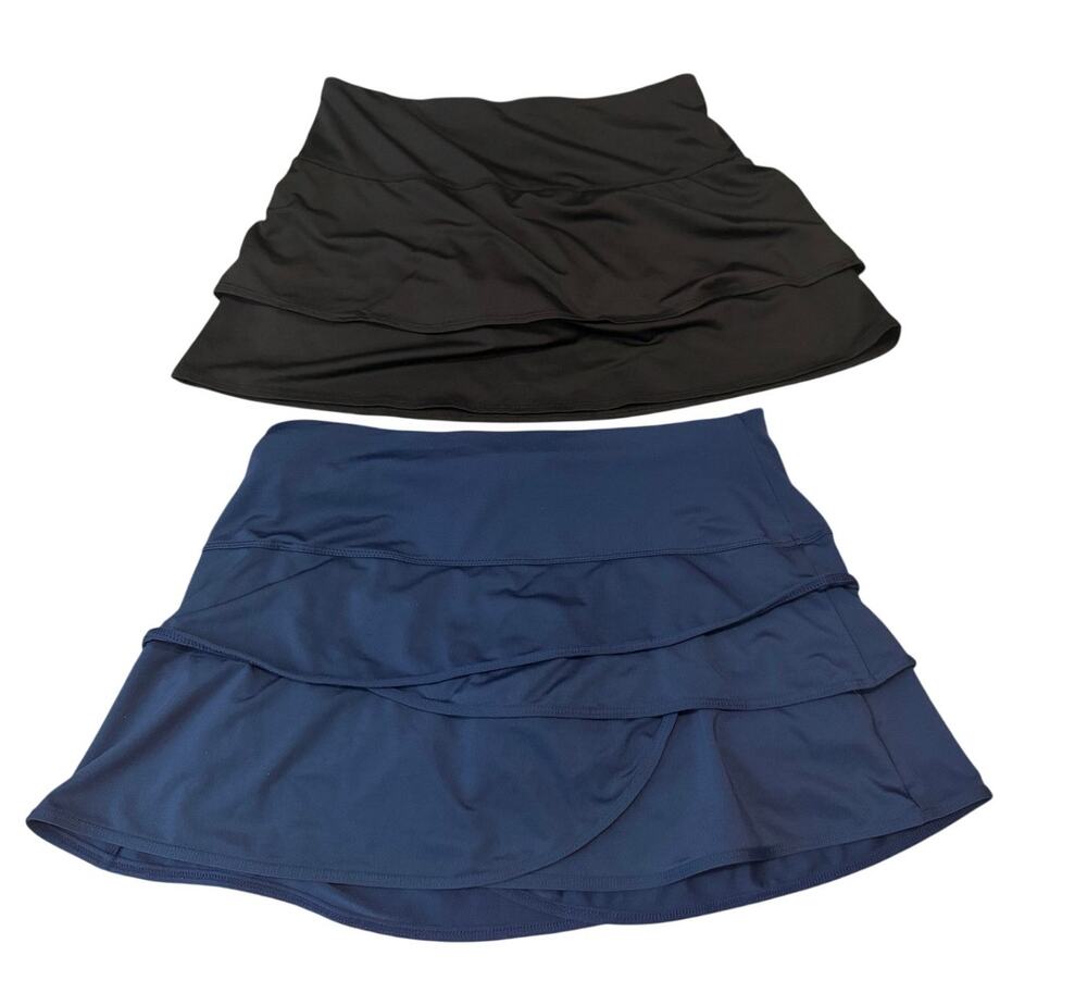 Lucky In Love Core Scallop Tennis Skort Bundle Size Medium 8-10 Pack of 2